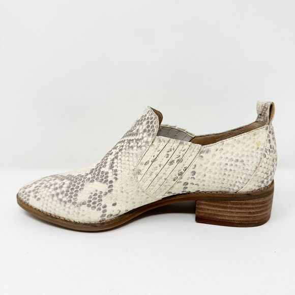 Lucky Brand Lenci Snake Print Leather Slip On Loafers Low Heel Shoes 7M Mob Wife - Picture 11 of 14